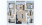 Jade - 2 bedroom floorplan layout with 2 baths and 1147 square feet.